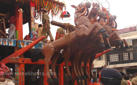 Horeses of Goddess Subhadra's Chariot