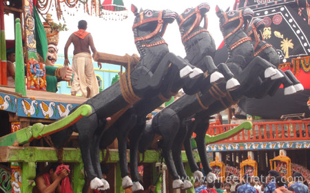 Horeses of Lord Balabhadra's Chariot
