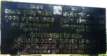 Konark Temple Museum Board