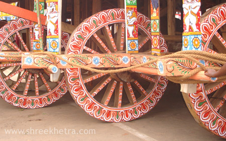 Wheels of Lord Subhadra's Chariot