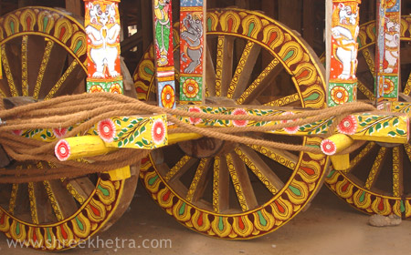 Wheels of Lord Jagannath's Chariot
