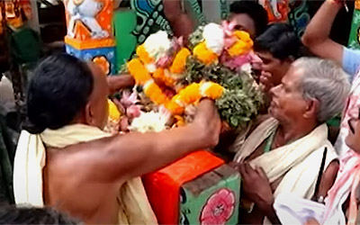 Angyamala handed over to Palia Puja Panda