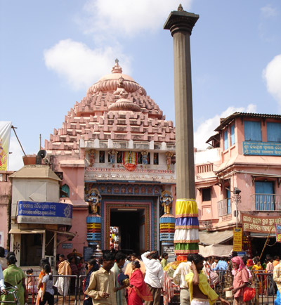 Sun Pillar of the Jagannatha Temple in 2008