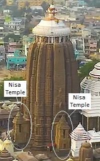 Nisa temple<br>(Small covered hall with a Sikhara) Nisa temple<br>(Small covered hall with a Sikhara)