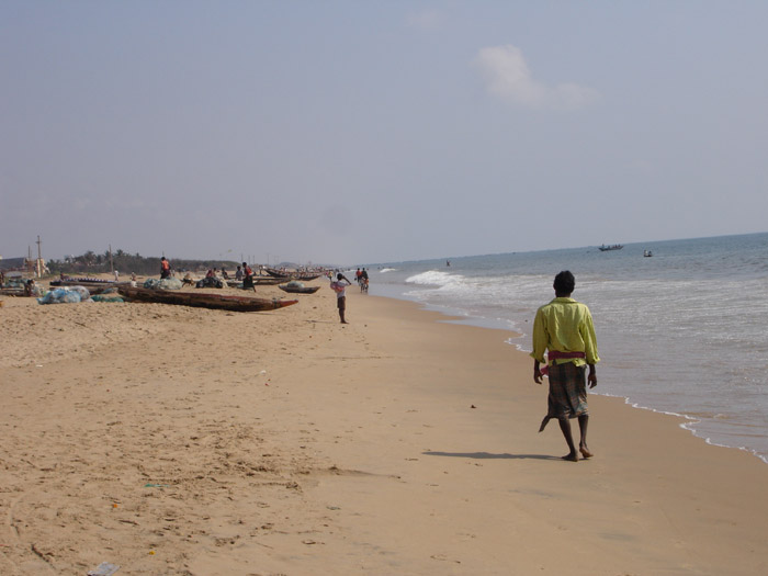 Long Sandy Beach of Puri